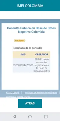 IMEI COLOMBIA android App screenshot 8